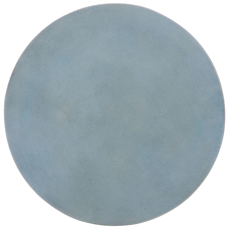 Safavieh Athena In/Outdoor Concrete Accent Stool  in Blue