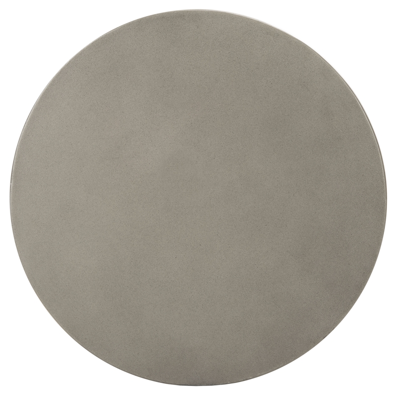 Safavieh Benaya Concrete Accent Stool  in Dark Gray