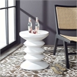 Safavieh Benaya Concrete Accent Stool  in Ivory