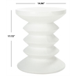 Safavieh Benaya Concrete Accent Stool  in Ivory