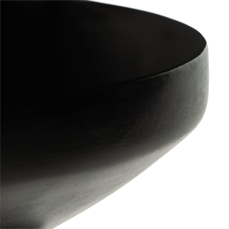 Safavieh Benaya Concrete Accent Stool  in Black