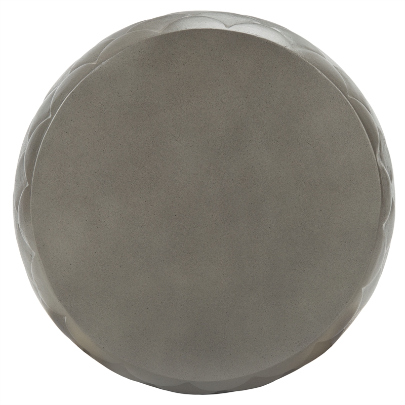 Safavieh Julyvia Concrete Accent Stool in Dark Gray