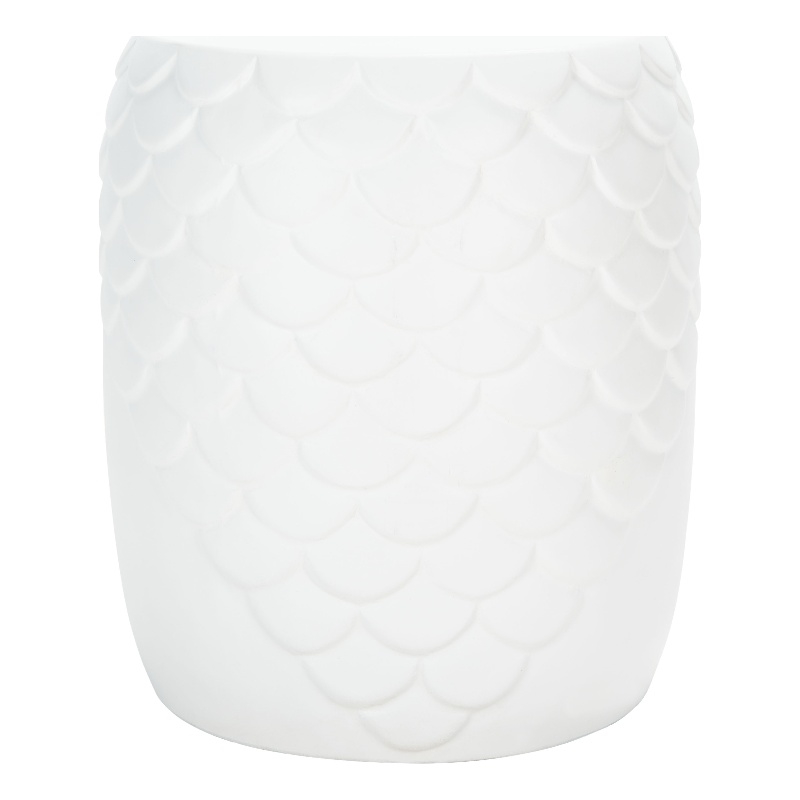 Safavieh Julyvia Concrete Accent Stool  in Ivory