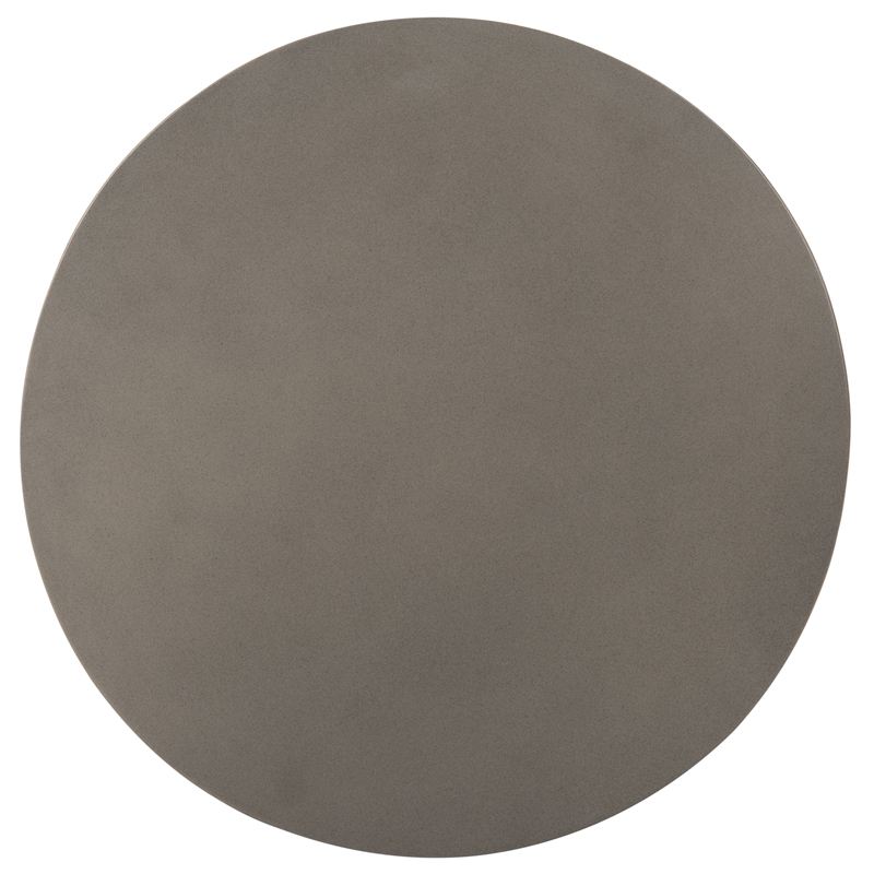 Safavieh Nasya Concrete Accent Stool in Dark Gray