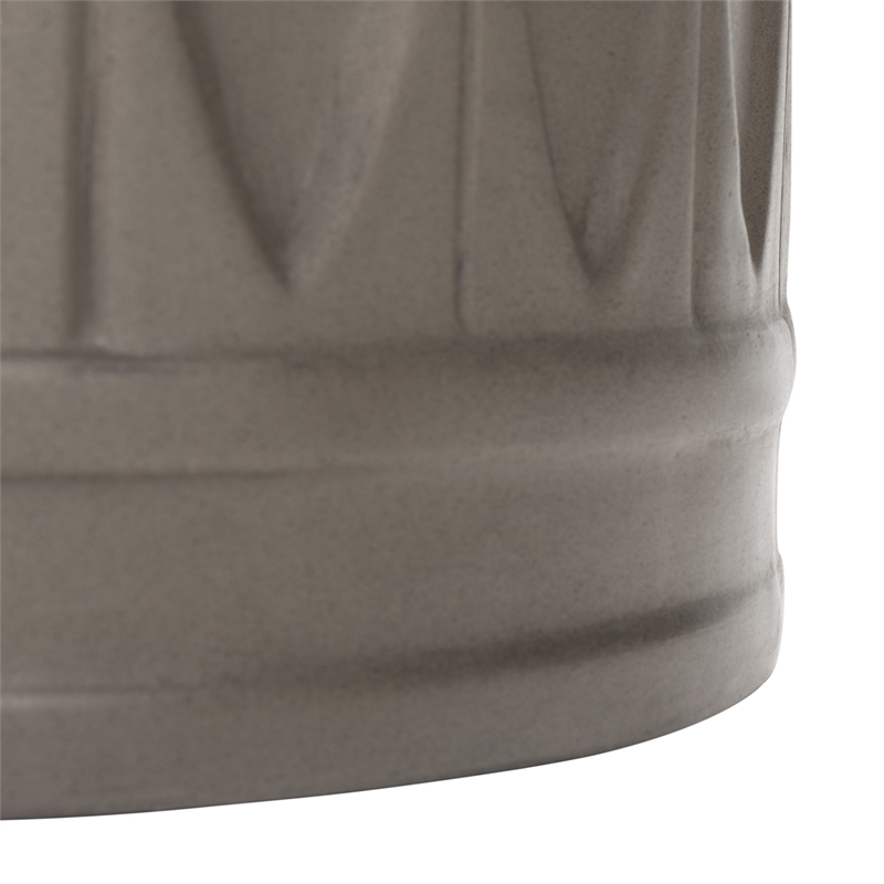 Safavieh Nasya Concrete Accent Stool in Dark Gray