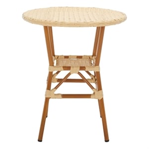 Safavieh California Metal Bistro Table in Natural
