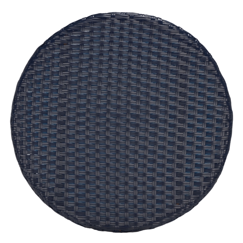Safavieh California Metal Bistro Table in Navy