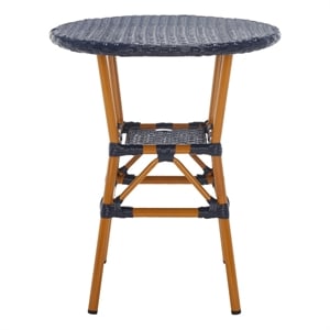 Safavieh California Metal Bistro Table in Navy