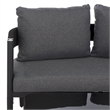 Safavieh Viola Steel Bench and Table  in Black / Gray