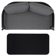 Safavieh Viola Steel Bench and Table  in Black / Gray