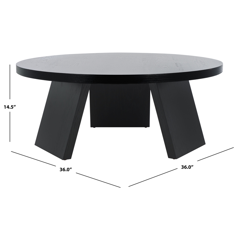 Safavieh Julianna Wood Coffee Table in Black