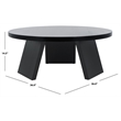 Safavieh Julianna Wood Coffee Table in Black