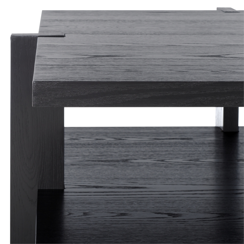 Safavieh Quigley Square Wood Coffee Table in Black