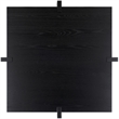 Safavieh Quigley Square Wood Coffee Table in Black