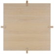 Safavieh Quigley Square Wood Coffee Table in Natural / Oak