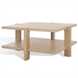 Safavieh Quigley Square Wood Coffee Table in Natural / Oak