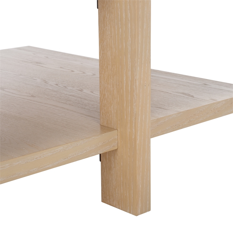 Safavieh Quigley Square Wood Coffee Table in Natural / Oak