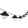 Safavieh Aislin LED Plastic and Metal Outdoor String Light in Black
