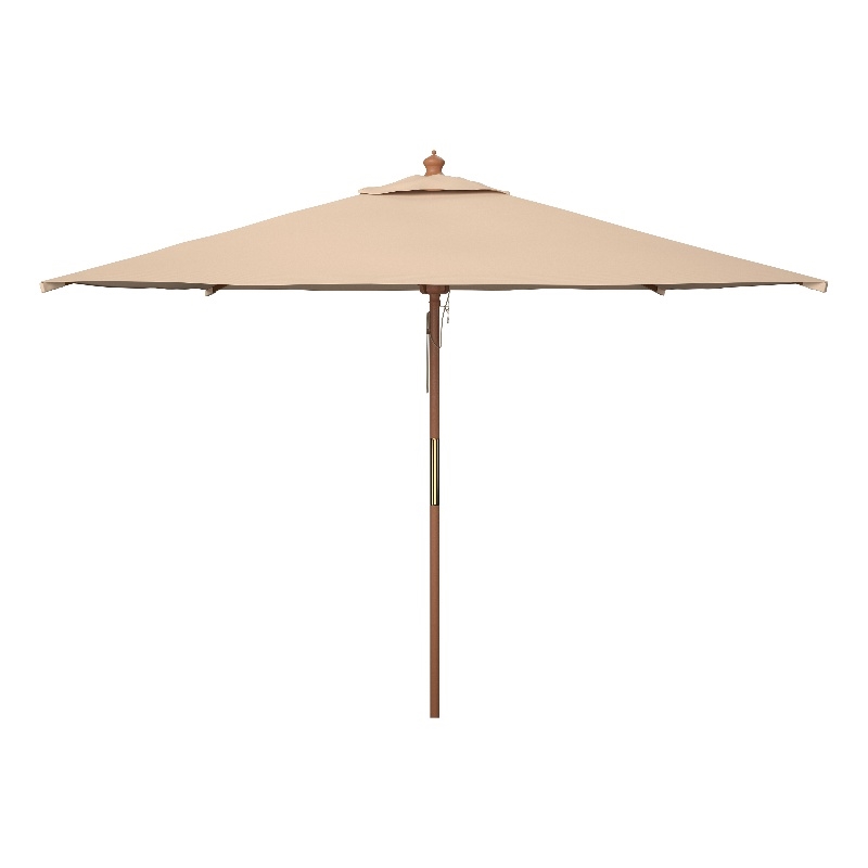 Safavieh Velop 7.5Ft Square Wood Umbrella in Beige