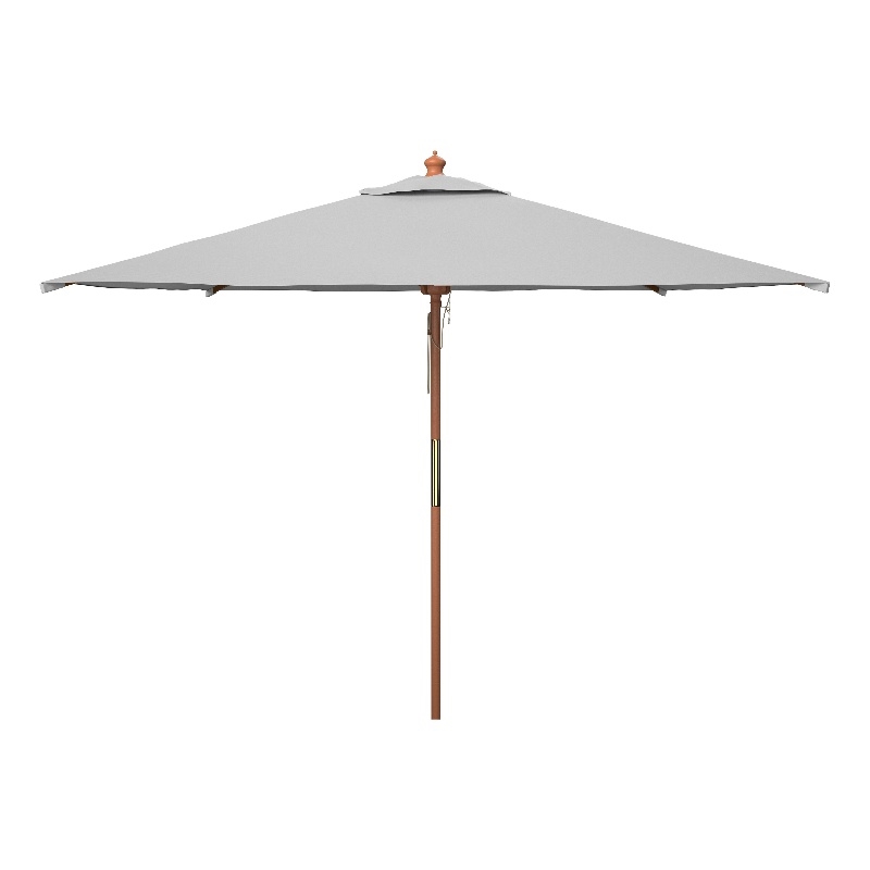 Safavieh Velop 7.5Ft Square Wood Umbrella in Gray