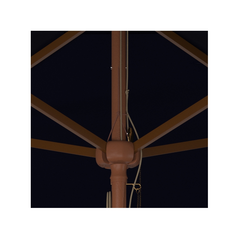 Safavieh Velop 7.5Ft Square Wood Umbrella in Navy
