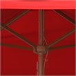 Safavieh Velop 7.5Ft Square Wood Umbrella in Red