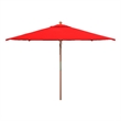Safavieh Velop 7.5Ft Square Wood Umbrella in Red