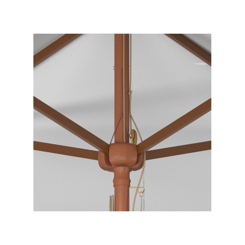 Safavieh Velop 7.5Ft Square Wood Umbrella in Ivory