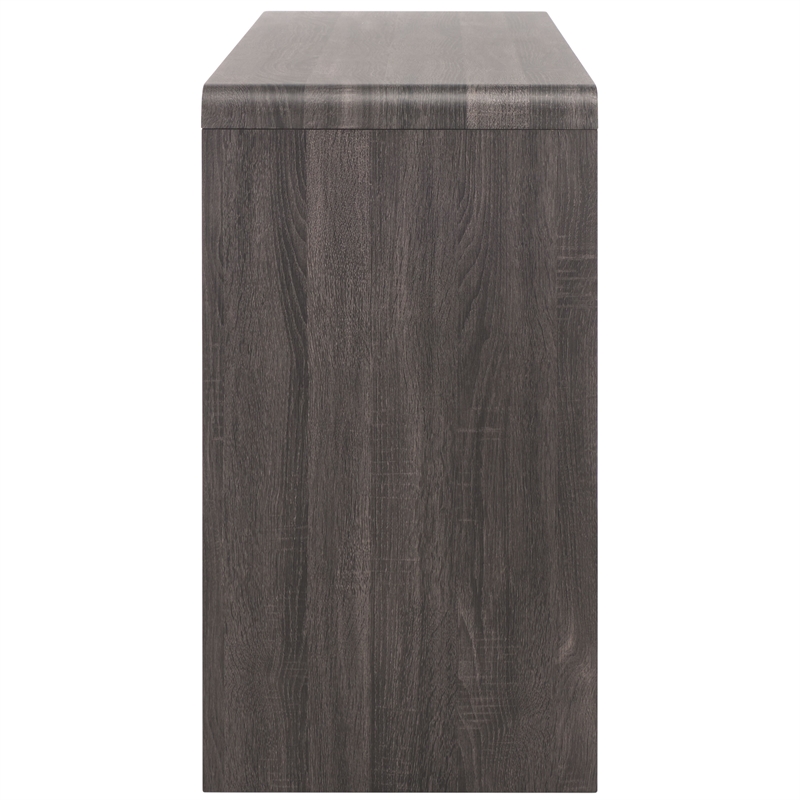 Safavieh Narine 4 Door 2 Shelf Wood  Sideboard/Media in Black