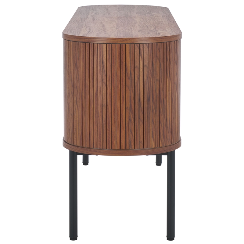 Safavieh Shaelynn 4 Door Wood  Sideboard/Media in Walnut / Black