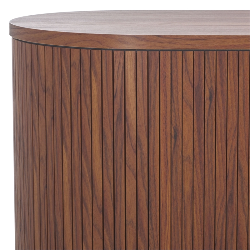 Safavieh Shaelynn 4 Door Wood  Sideboard/Media in Walnut / Black