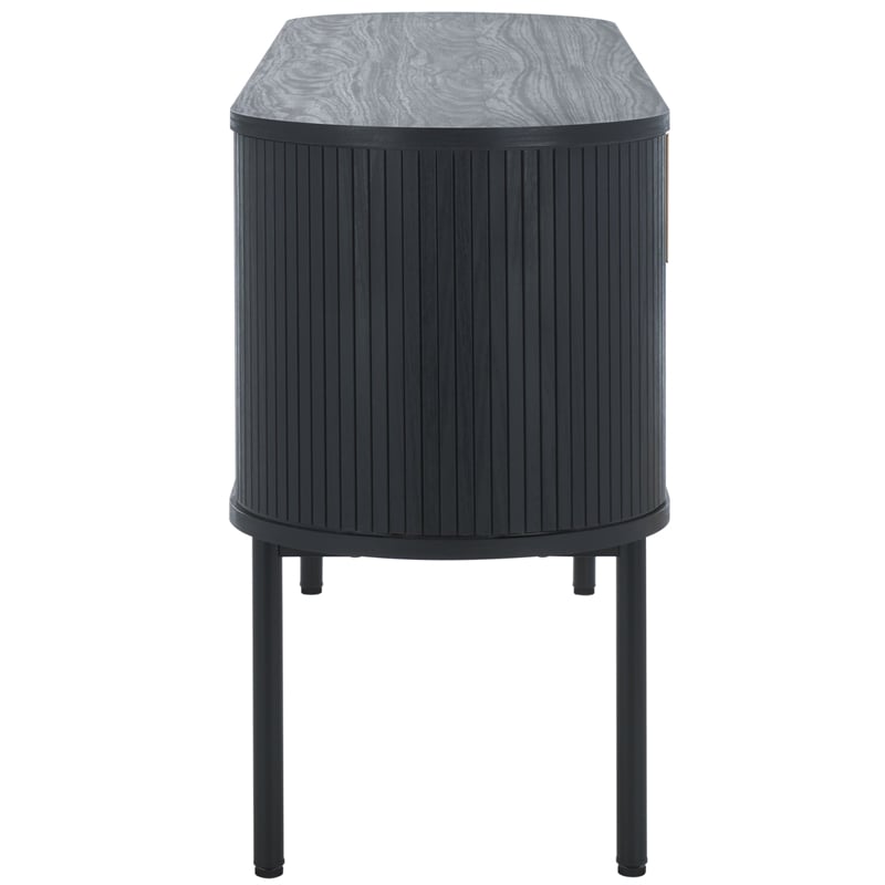 Safavieh Shaelynn 4 Door Wood  Sideboard/Media in Black / Black