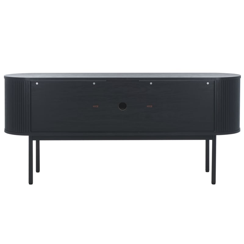 Safavieh Shaelynn 4 Door Wood  Sideboard/Media in Black / Black