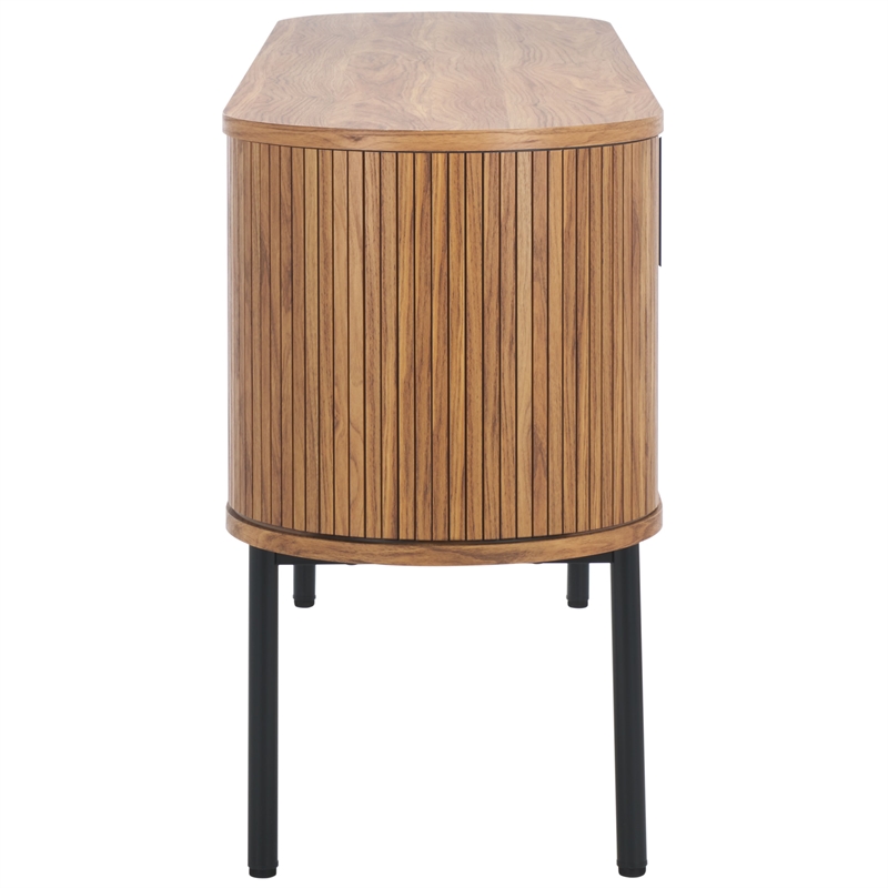 Safavieh Shaelynn 4 Door Wood  Sideboard/Media  in Oak / Black