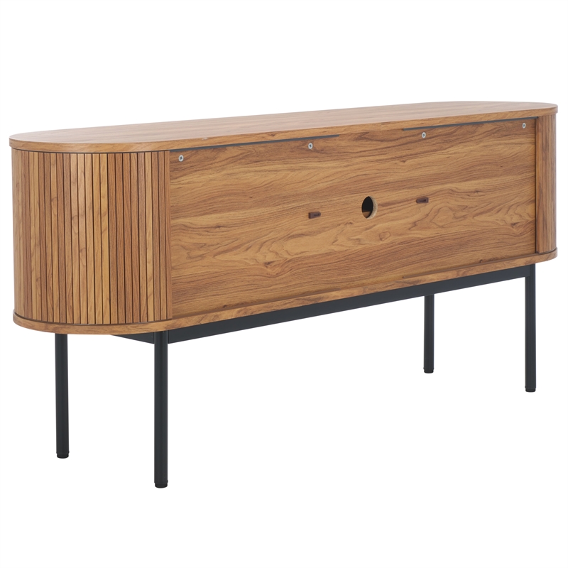Safavieh Shaelynn 4 Door Wood  Sideboard/Media  in Oak / Black