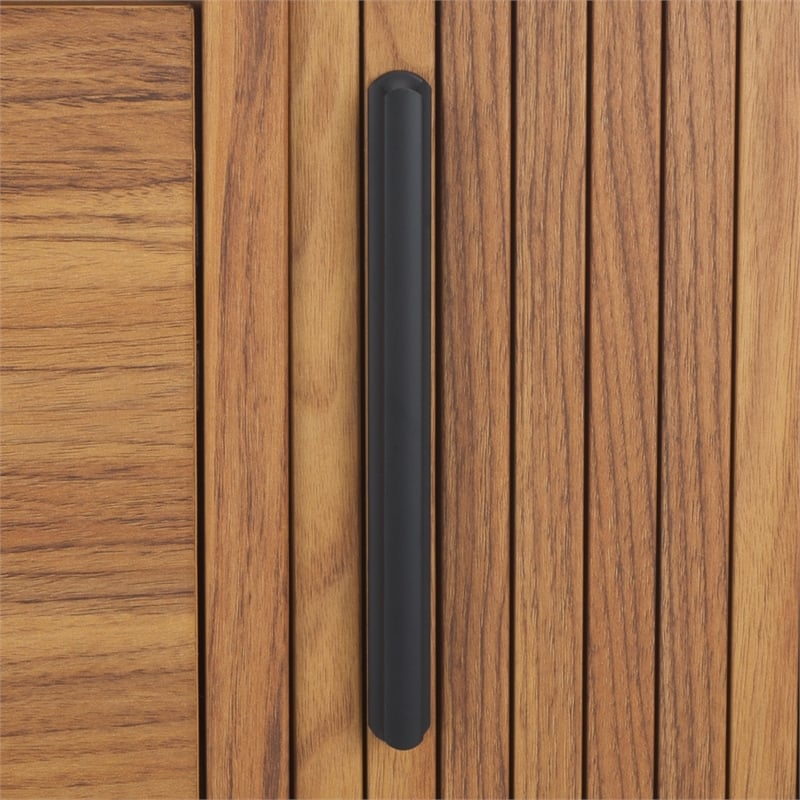 Safavieh Shaelynn 4 Door Wood  Sideboard/Media  in Oak / Black