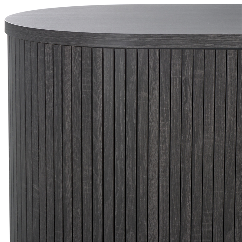 Safavieh Shaelynn 4 Door Wood  Sideboard/Media  in Black / Gold