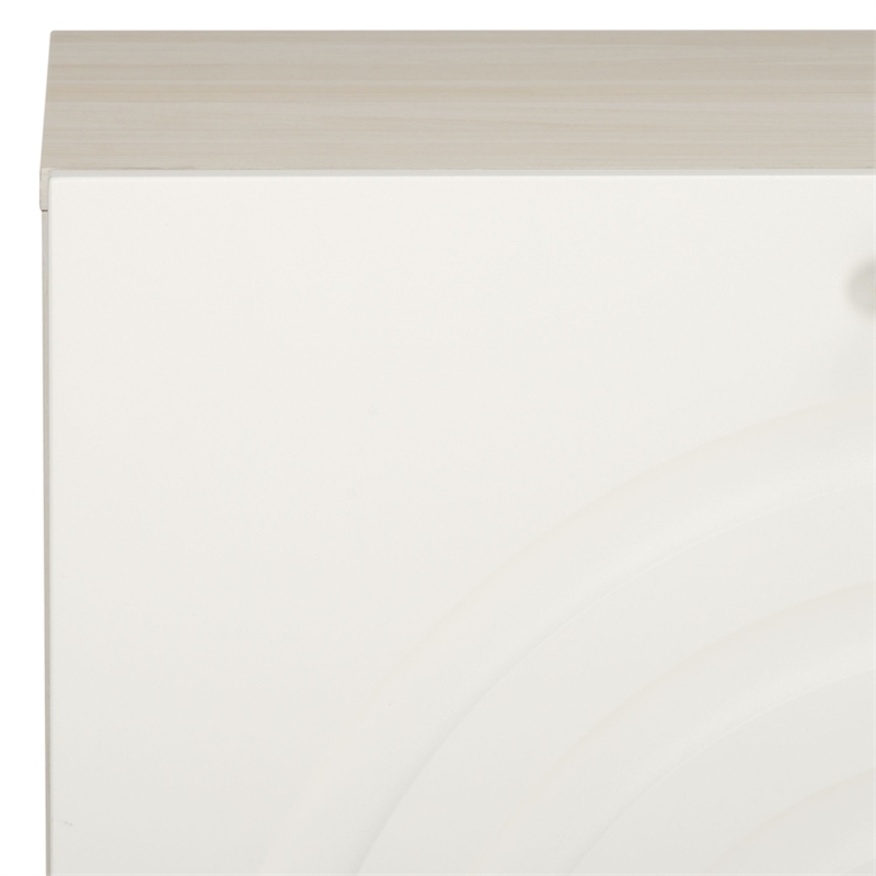 Safavieh Mayln 4 Door Wood and Steel Sideboard/Mediastand   in White / White