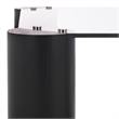 Safavieh Robbie Square Glass Coffee Table in Black
