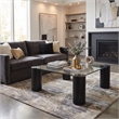 Safavieh Robbie Square Glass Coffee Table in Black