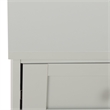 Safavieh Shafa Wood Side Table in Light Gray / Brass