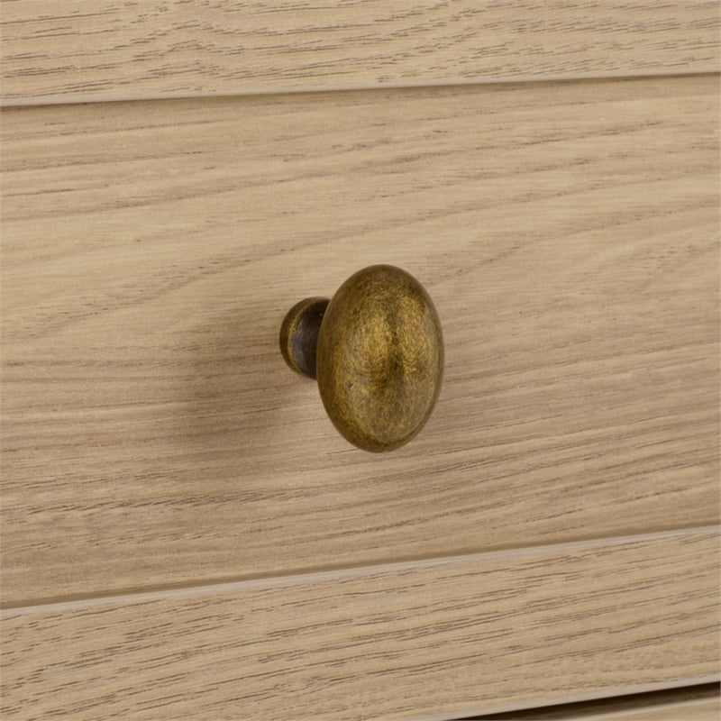 Safavieh Shafa Wood Side Table  in Natural / Brass