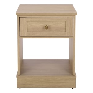 Safavieh Shafa Wood Side Table  in Natural / Brass