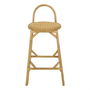 Safavieh Yulia Rattan Bar Stool in Natural
