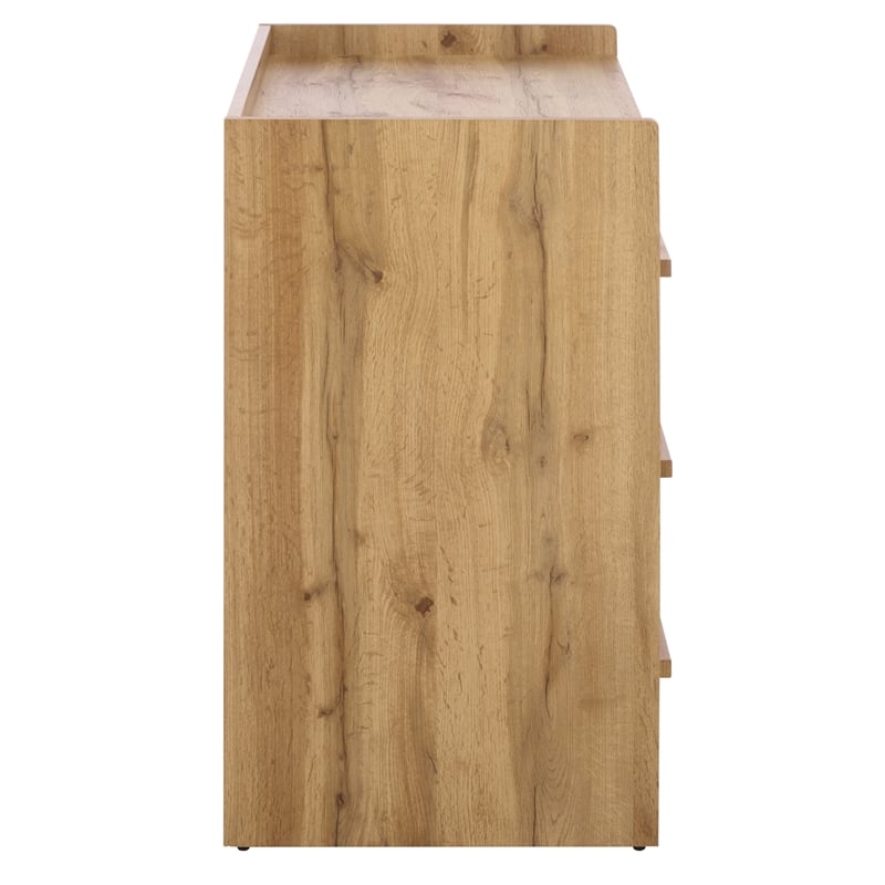Safavieh Mishi 3 Drawer Wood Chest in Oak