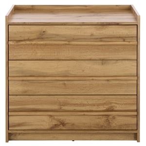 Safavieh Mishi 3 Drawer Wood Chest in Oak