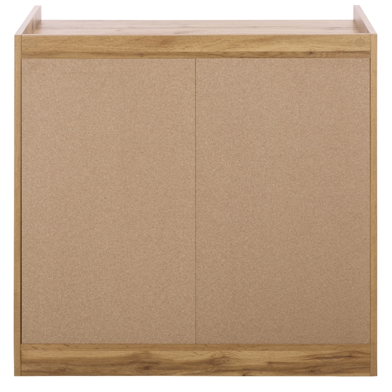 Safavieh Mishi 3 Drawer Wood Chest in Oak