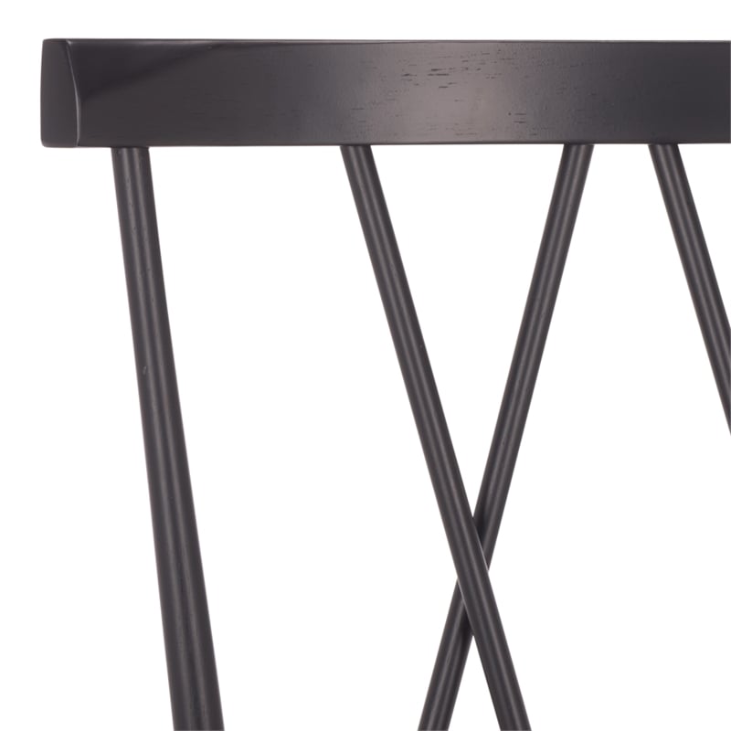 Safavieh Tayten Wood Spindle Back Dining Chair in Black