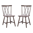 Safavieh Tayten Wood Spindle Back Dining Chair in Walnut