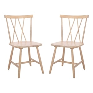 Safavieh Tayten Wood Spindle Back Dining Chair in White